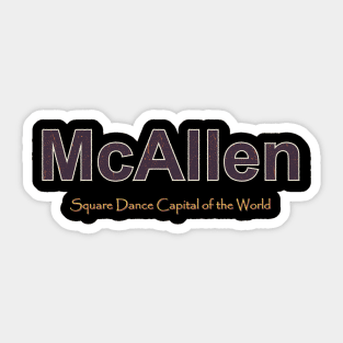 McAllen Grunge Text Sticker